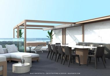 Penthouse 180 m2 à Tat avec vue imprenable sur la mer