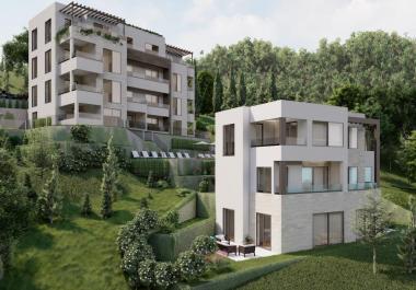 Ekskluzivno zemljište površine 1430 m2 s pogledom na more u Tivtu, Crna Gora